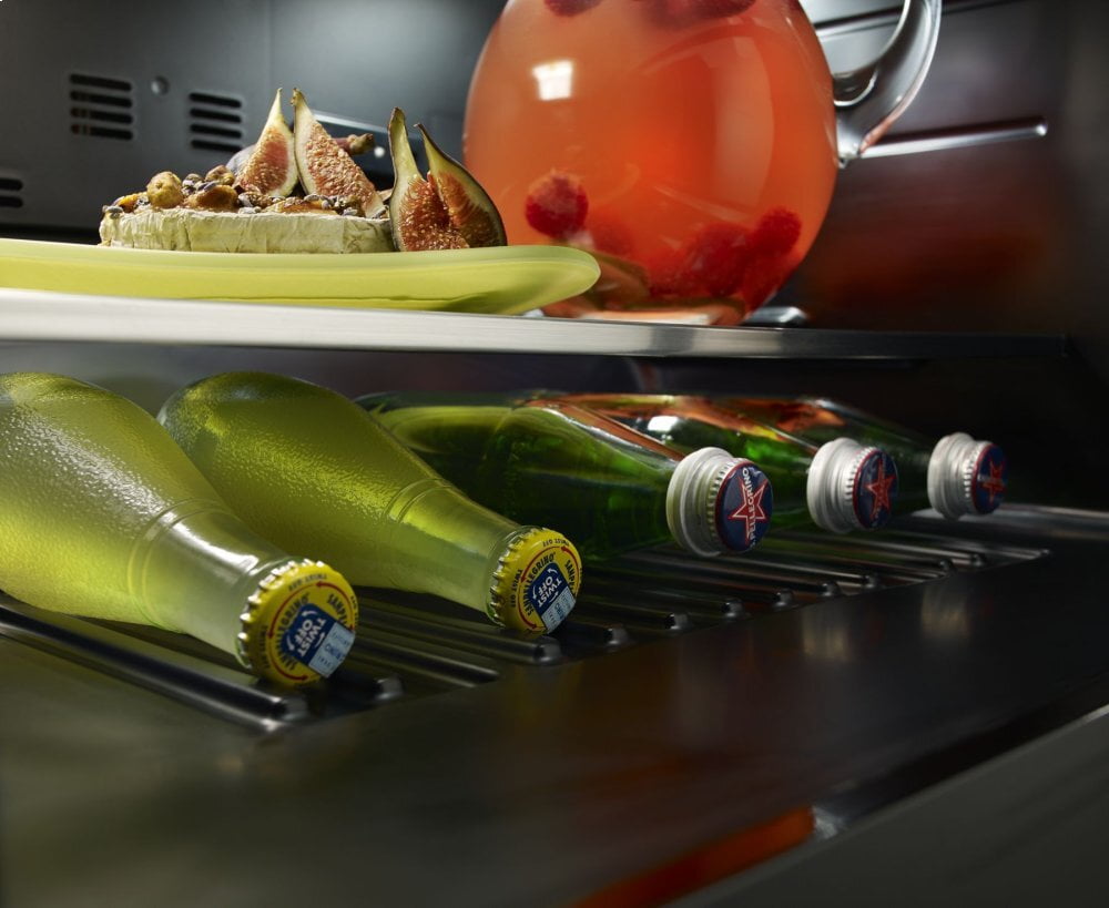 Kitchenaid KURR304ESS 24" Undercounter Refrigerator With Glass Door And Metal Trim Shelves - Stainless Steel