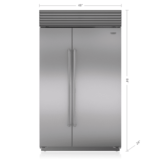 Sub-Zero BI48SIDSPH 48" Classic Side-By-Side Refrigerator/Freezer With Internal Dispenser