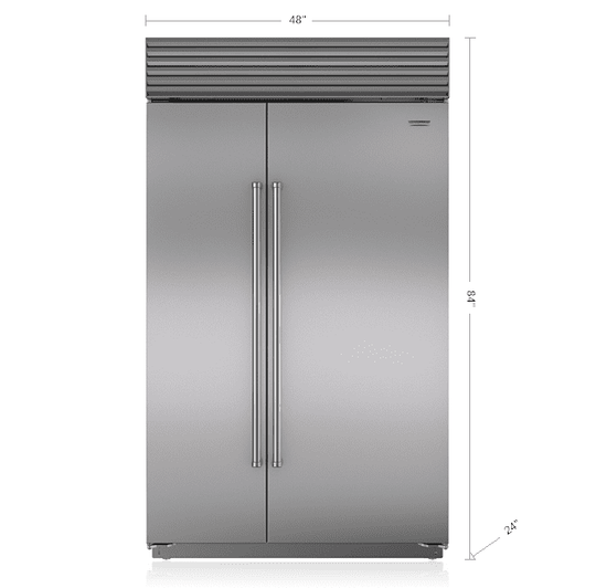 Sub-Zero BI48SIDSTH 48" Classic Side-By-Side Refrigerator/Freezer With Internal Dispenser