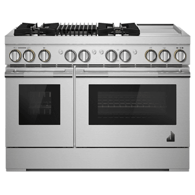 Jennair JDRP748HL Rise 48" Dual-Fuel Professional-Style Range With Chrome-Infused Griddle And Grill