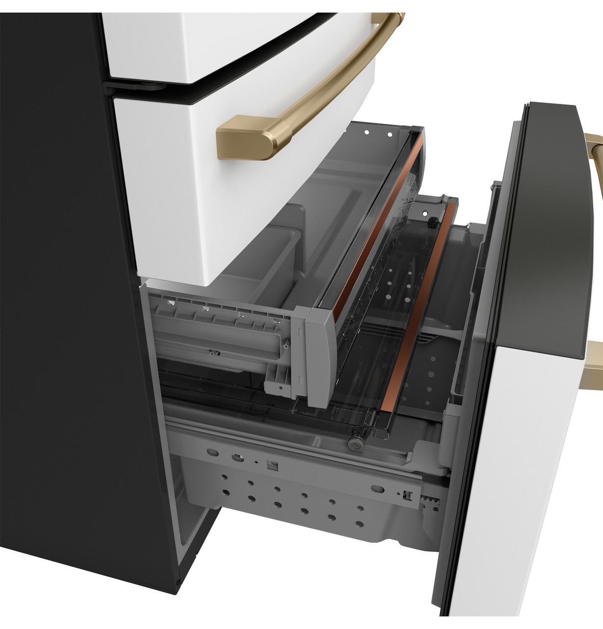 Cafe CGE29DP4TW2 Café&#8482; Energy Star® 28.7 Cu. Ft. Smart 4-Door French-Door Refrigerator With Dual-Dispense Autofill Pitcher