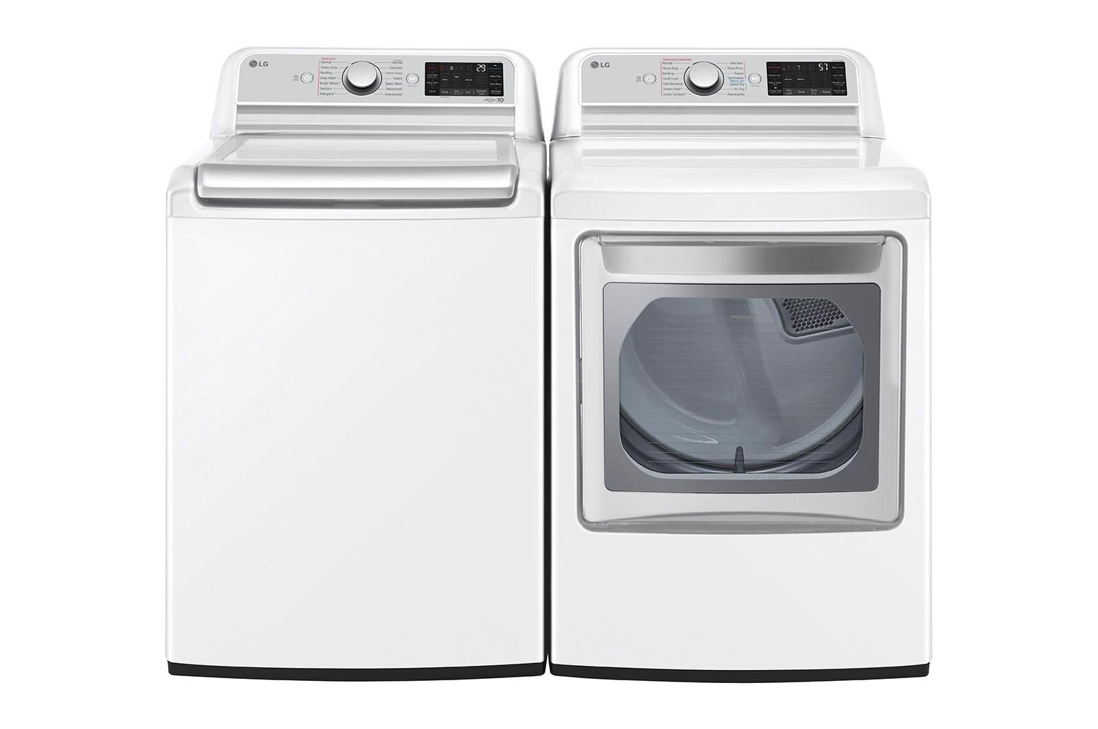 Lg DLGX7901WE 7.3 Cu. Ft. Ultra Large Capacity Smart Wi-Fi Enabled Rear Control Gas Dryer With Turbosteam™