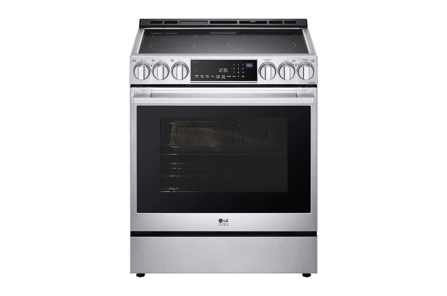 Lg LSES6338F Lg Studio 6.3 Cu. Ft. Instaview® Electric Slide-In Range With Probake Convection® And Air Fry