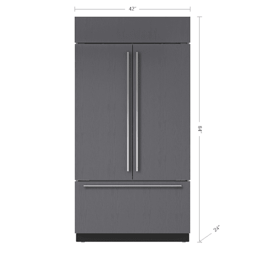 Sub-Zero BI42UFDIDO 42" Classic French Door Refrigerator/Freezer With Internal Dispenser - Panel Ready
