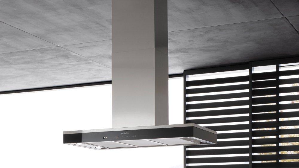 Miele DA6698DPURISTICVERSION6000STAINLESSSTEEL Da 6698 D Puristic Version 6000 - Island DéCor Hood With Energy-Efficient Led Lighting And Touch Controls For Simple Operation.