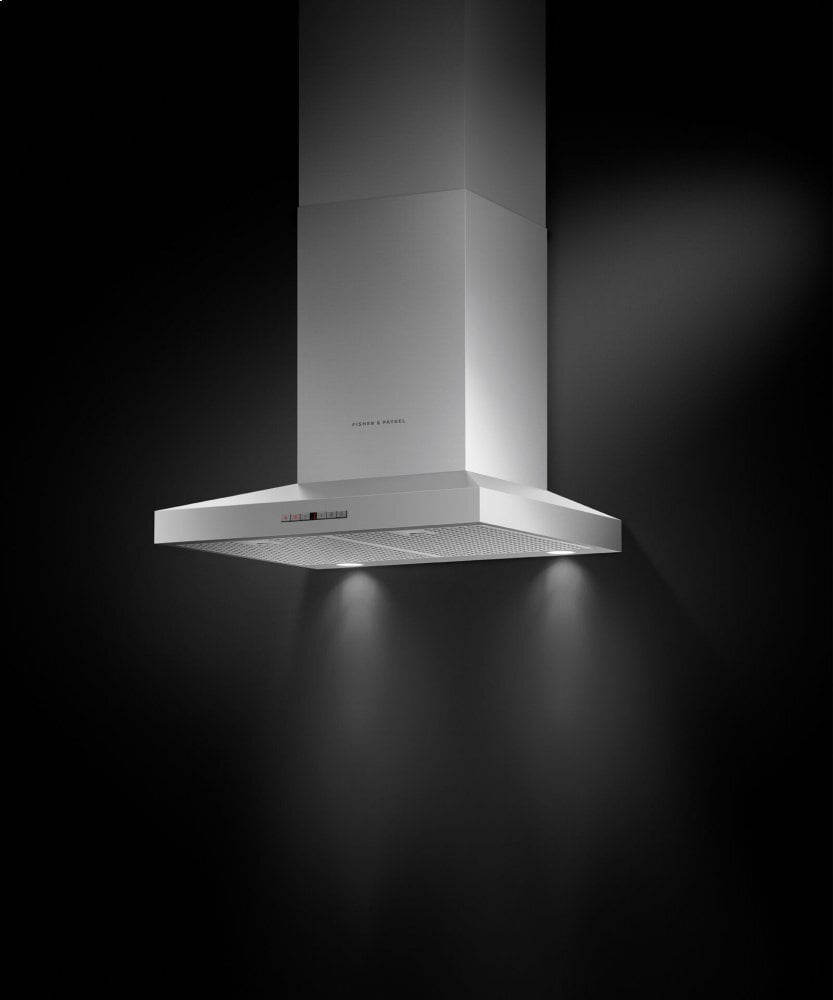 Fisher & Paykel HC24PHTX1N Wall Range Hood, 24", Pyramid Chimney