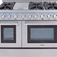 Thor Kitchen HRG4808ULP 48 Inch 6 Burner Professional Gas Range (Video Demo) - Liquid Propane