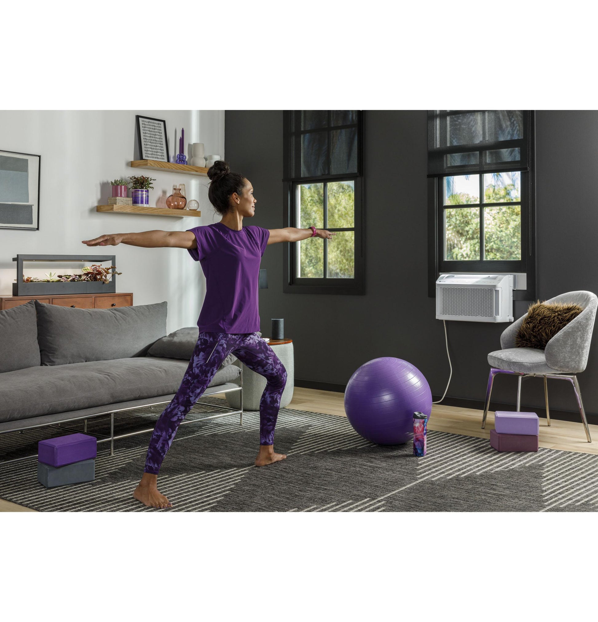 Ge Appliances AHTT06BC Ge Profile Clearview™ 6,100 Btu Smart Ultra Quiet Window Air Conditioner For Small Rooms Up To 250 Sq. Ft.