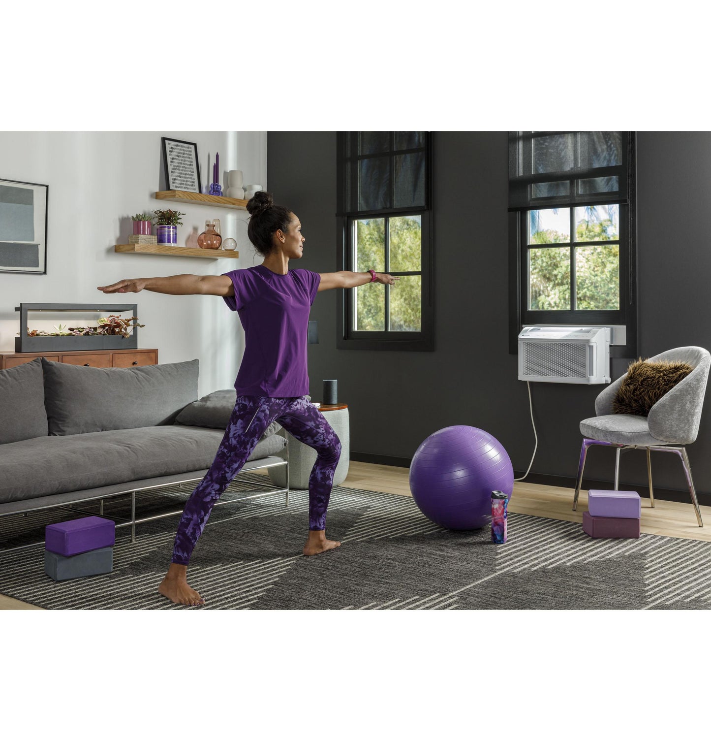 Ge Appliances AHTT08BC Ge Profile Clearview™ 8,300 Btu Smart Ultra Quiet Window Air Conditioner For Medium Rooms Up To 350 Sq. Ft.