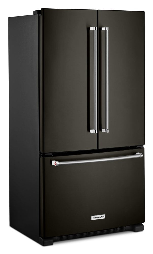 Kitchenaid KRFC300EBS 20 Cu. Ft. 36-Inch Width Counter-Depth French Door Refrigerator With Interior Dispense - Black Stainless Steel With Printshield&#8482; Finish