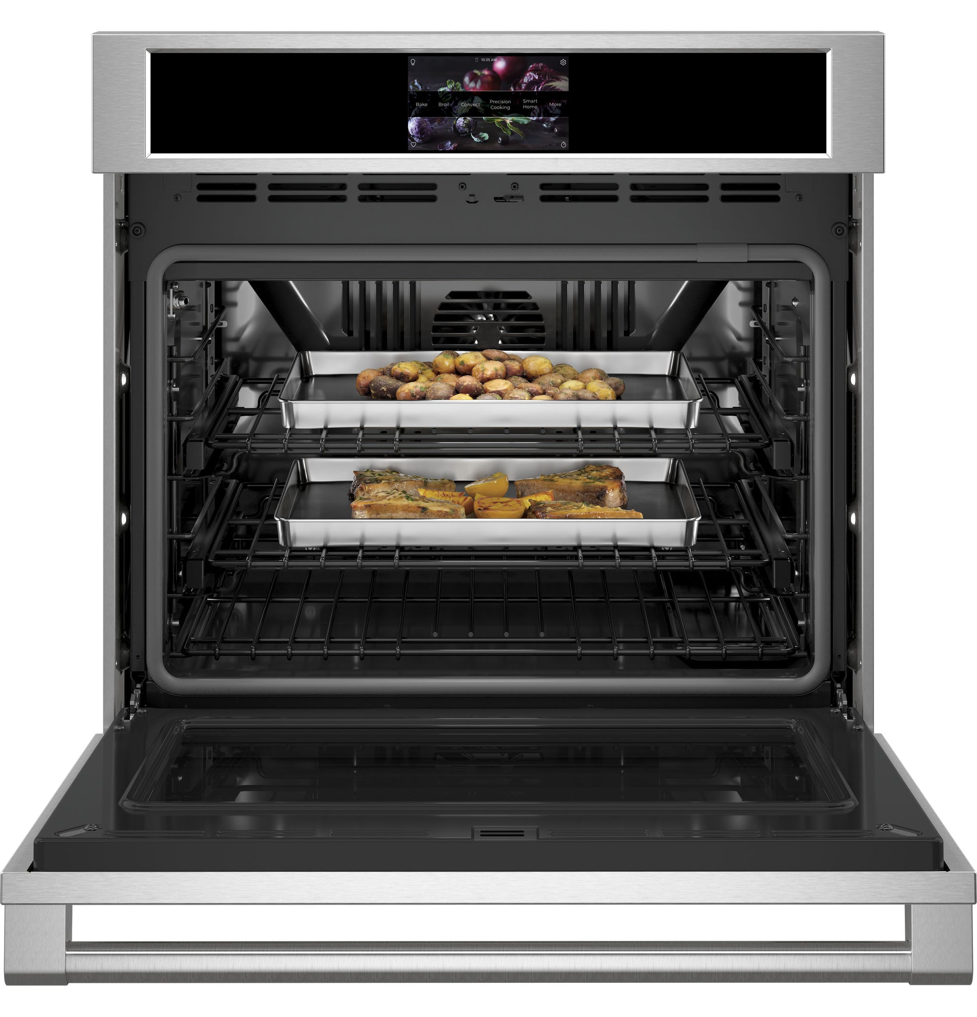 Monogram ZTSX1DPSNSS Monogram 30" Smart Electric Convection Single Wall Oven Statement Collection