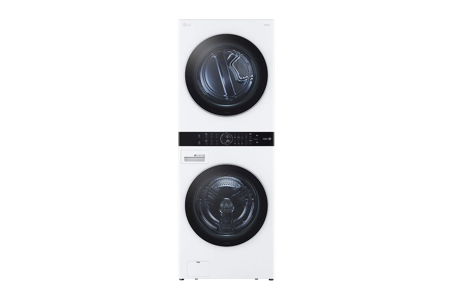 Lg WKEX200HWA Single Unit Front Load Lg Washtower&#8482; With Center Control&#8482; 4.5 Cu. Ft. Washer And 7.4 Cu. Ft. Electric Dryer