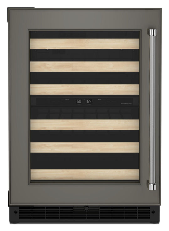 Kitchenaid KUWL214KPA 24" Panel-Ready Undercounter Wine Cellar With Wood-Front Racks - Panel Ready Pa