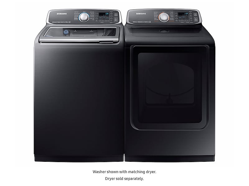 Samsung WA52M7750AV 5.2 Cu. Ft. Activewash&#8482; Top Load Washer In Black Stainless Steel