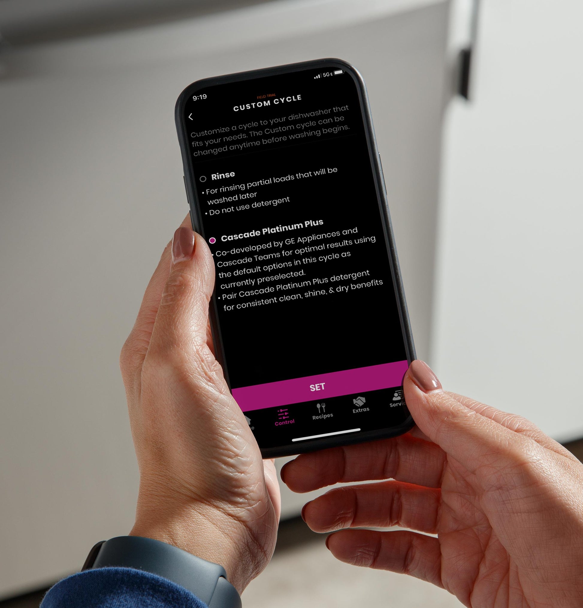 Ge Appliances PDP715SYVFS Ge Profile&#8482; Fingerprint Resistant Top Control With Stainless Steel Interior Dishwasher With Microban&#8482; Antimicrobial Protection With Sanitize Cycle