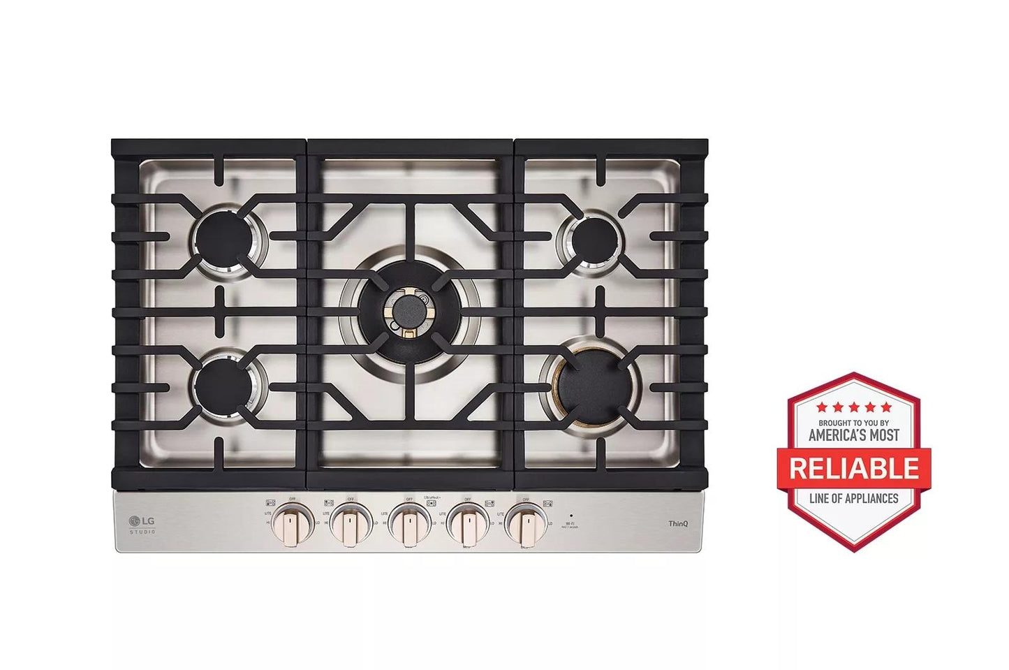 Lg CBGS3028N Lg Studio 30" Ultraheat™ Gas Cooktop With Easyclean®