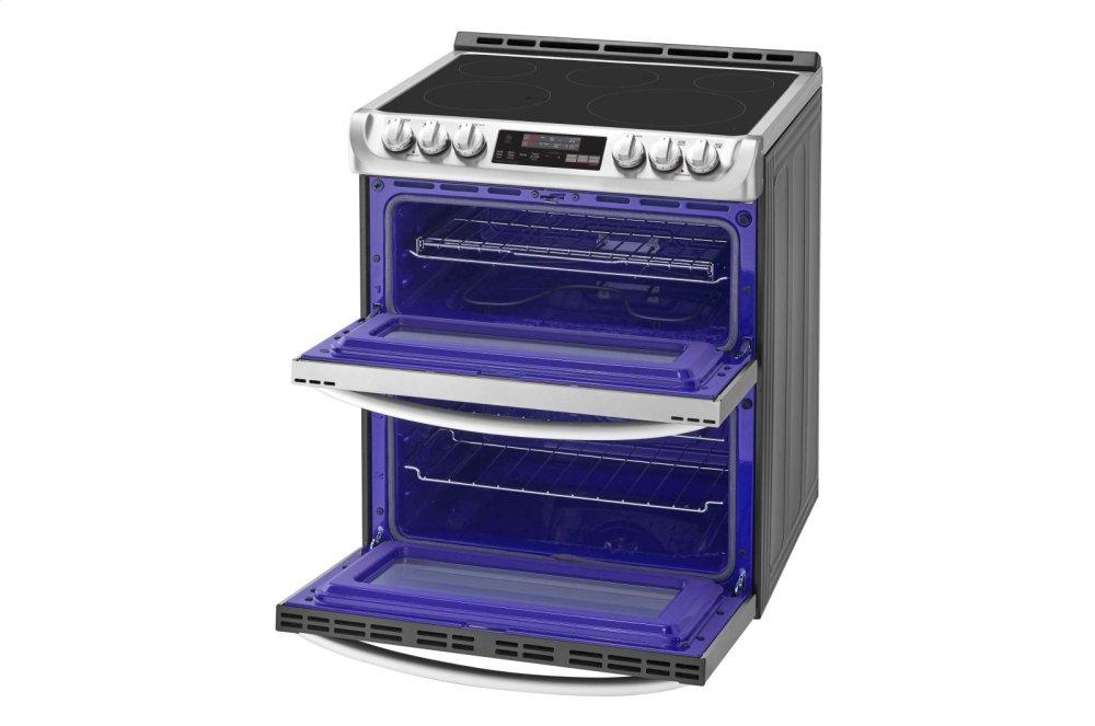 Lg LTE4815ST 7.3 Cu. Ft. Smart Wi-Fi Enabled Electric Double Oven Slide-In Range With Probake Convection® And Easyclean®