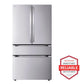 Lg LF30H8210S 30 Cu. Ft. Smart Standard-Depth Max™ 4-Door French Door Refrigerator With Full-Convert Drawer™