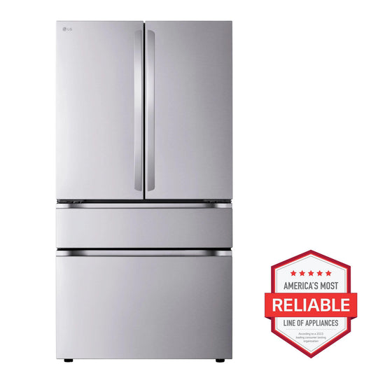 Lg LF30H8210S 30 Cu. Ft. Smart Standard-Depth Max™ 4-Door French Door Refrigerator With Full-Convert Drawer™