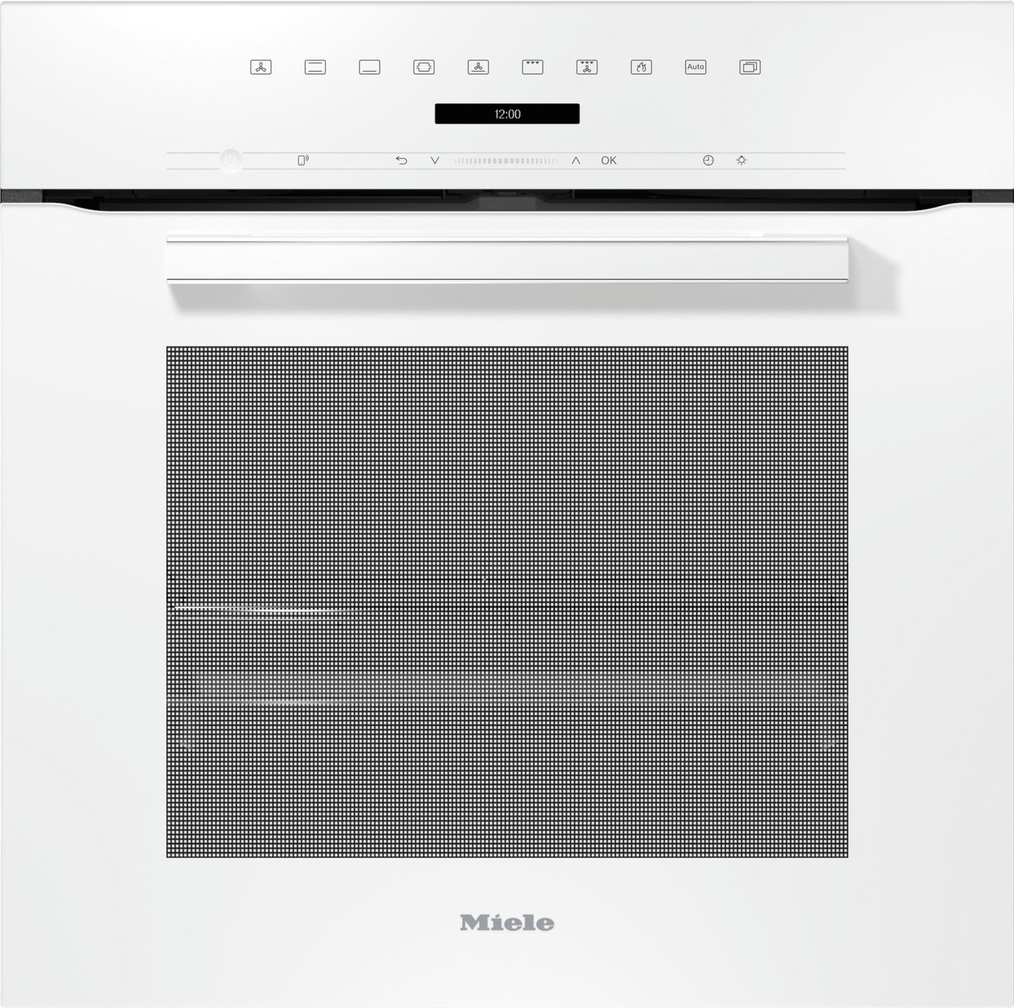 Miele H7263BP WHITE  24" Oven With Clear Text Display, Connectivity, And Self Clean.