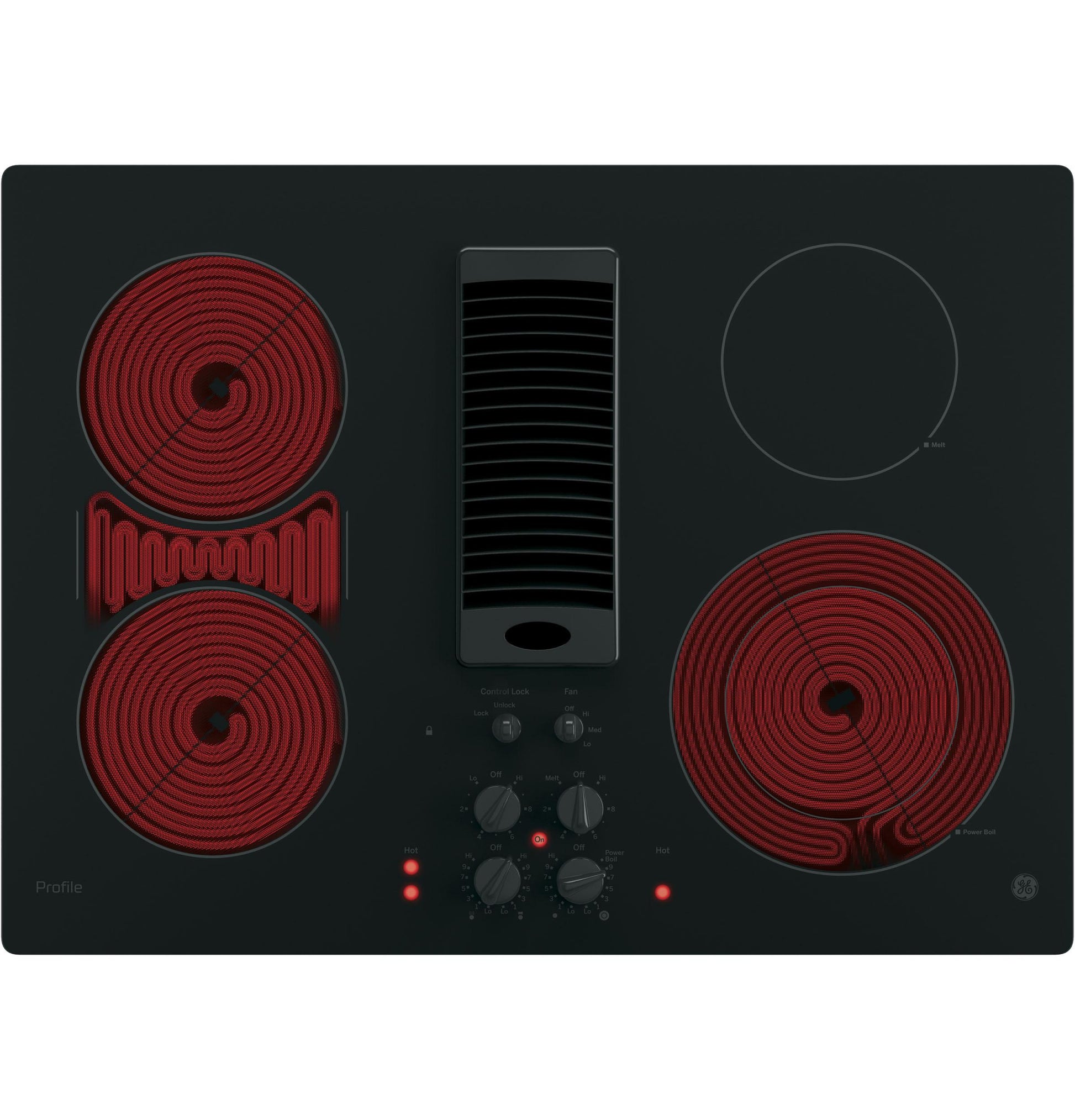 Ge Appliances PP9830DRBB Ge Profile™ 30" Downdraft Electric Cooktop