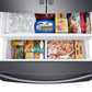 Samsung RF28T5001SG 28 Cu. Ft. Large Capacity 3-Door French Door Refrigerator In Black Stainless Steel
