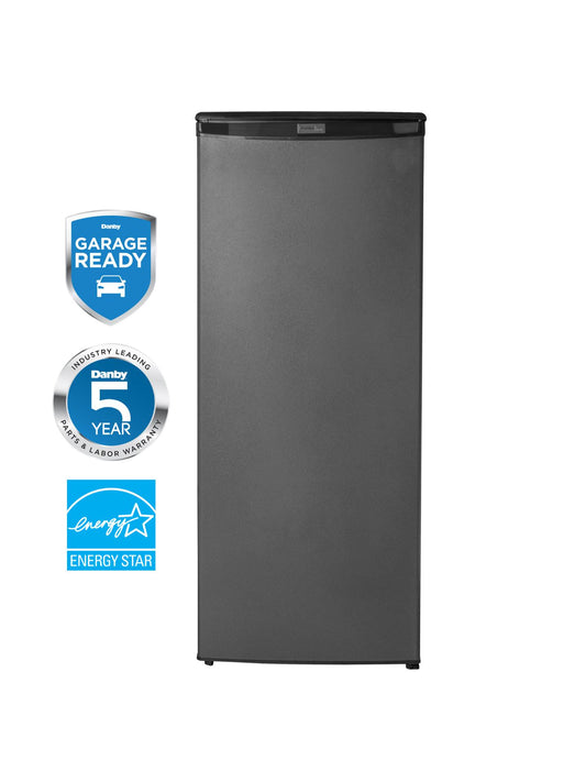 Danby DUFM085A4TDD Danby Designer 8.5 Cu Ft Upright Freezer In Slate Black