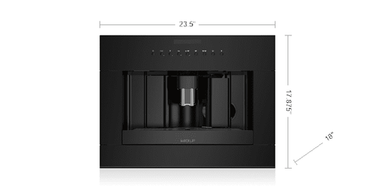 Wolf EC24B 24" Coffee System - Black Glass