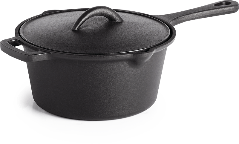 Napoleon Bbq 56051 Cast Iron Sauce Pan With Lid