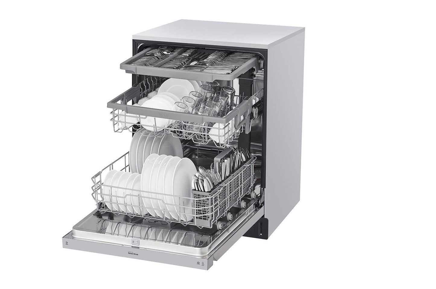 Lg LDFN4542S Front Control Dishwasher With Quadwash™