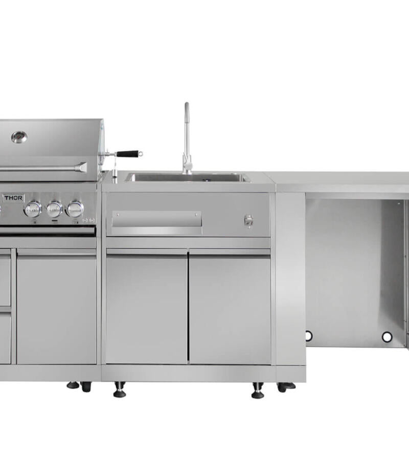 Thor Kitchen MK03SS304 Outdoor Kitchen Bbq Grill Cabinet In Stainless Steel