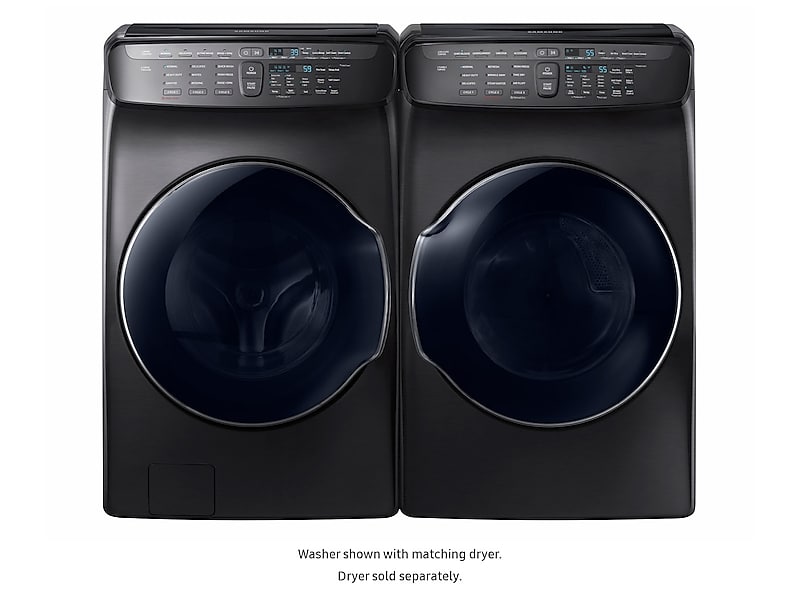Samsung WV55M9600AV 5.5 Cu. Ft. Smart Washer With Flexwash™ In Black Stainless Steel
