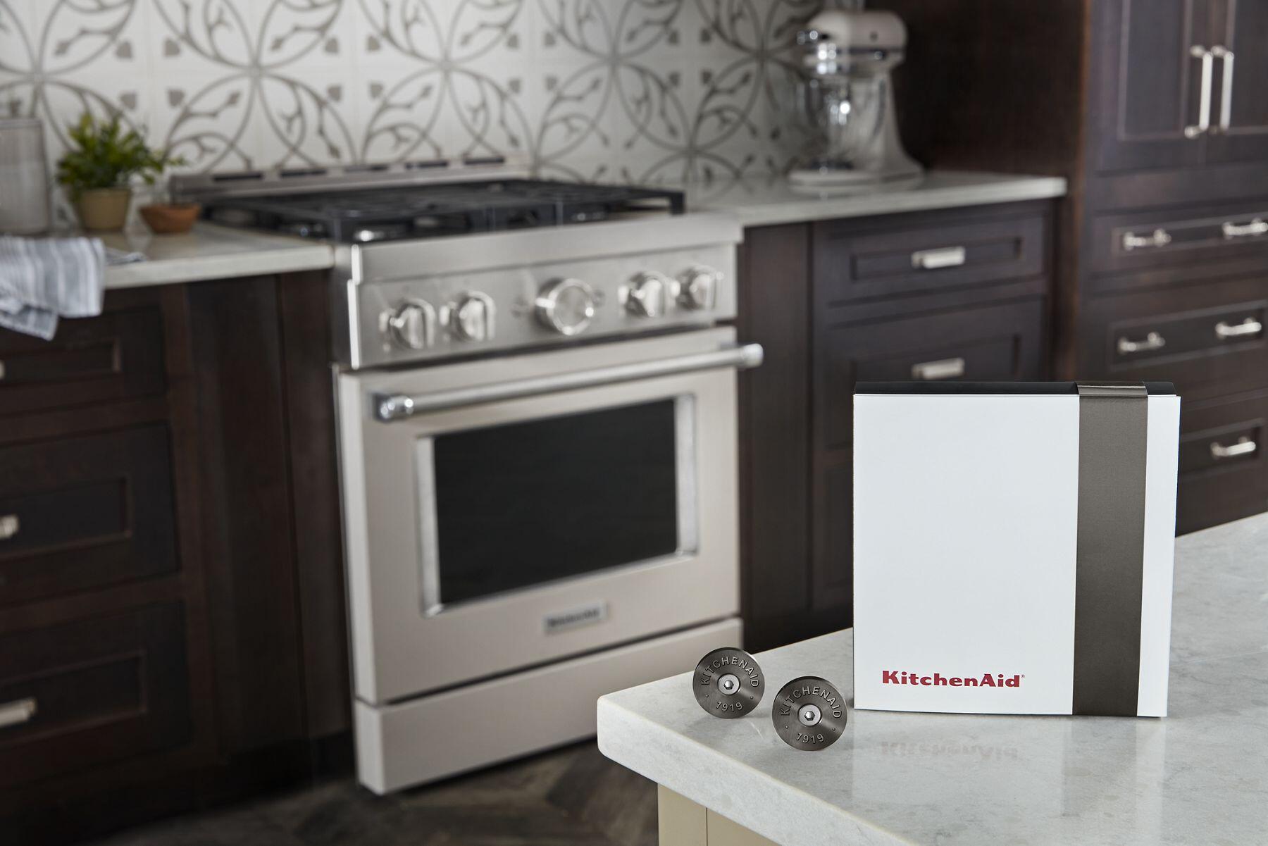 Kitchenaid W11368841BO Kitchenaid® Commercial-Style Range Handle Medallion Kit - Black