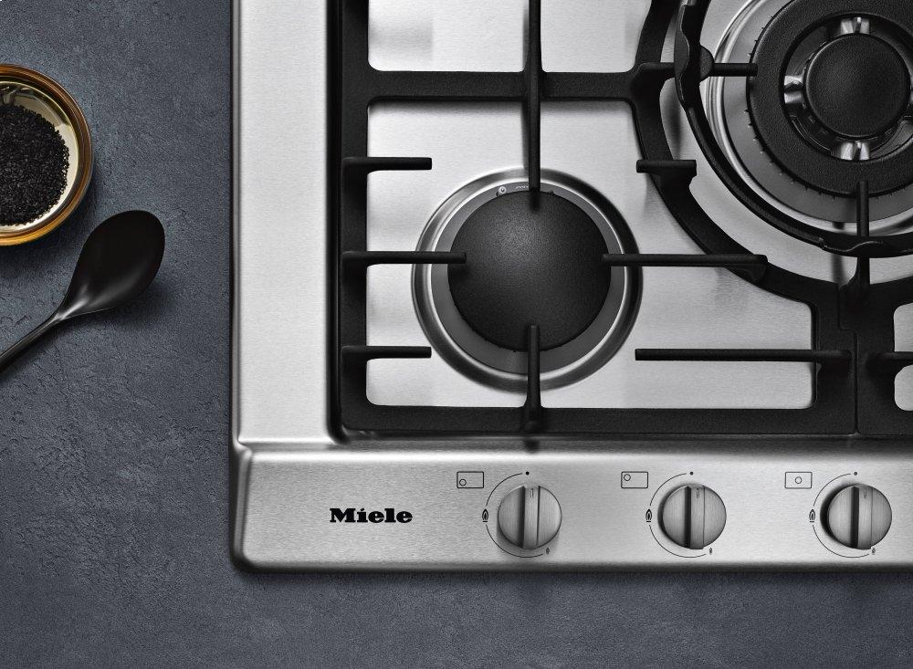 Miele KM2032GSTAINLESSSTEEL Km 2032 G - Gas Cooktop With 5 Burners For Particularly Versatile Cooking Convenience.