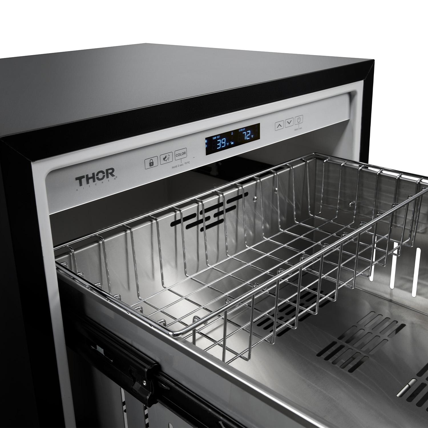 Thor Kitchen TRF24U 24 Inch Indoor Outdoor Refrigerator Drawer In Stainless Steel