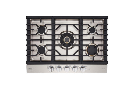 Lg CBGS3028S Lg Studio 30" Ultraheat™ Gas Cooktop With Easyclean®