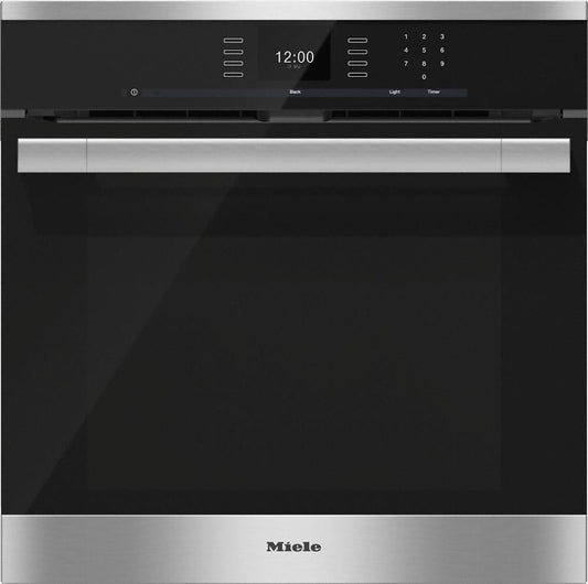 Miele H6560BP H 6560 Bp Am 24 Inch Convection Oven With Airclean Catalyzer And Roast Probe For Precise Cooking.