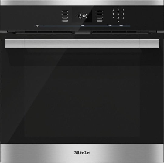 Miele H6560BP H 6560 Bp Am 24 Inch Convection Oven With Airclean Catalyzer And Roast Probe For Precise Cooking.