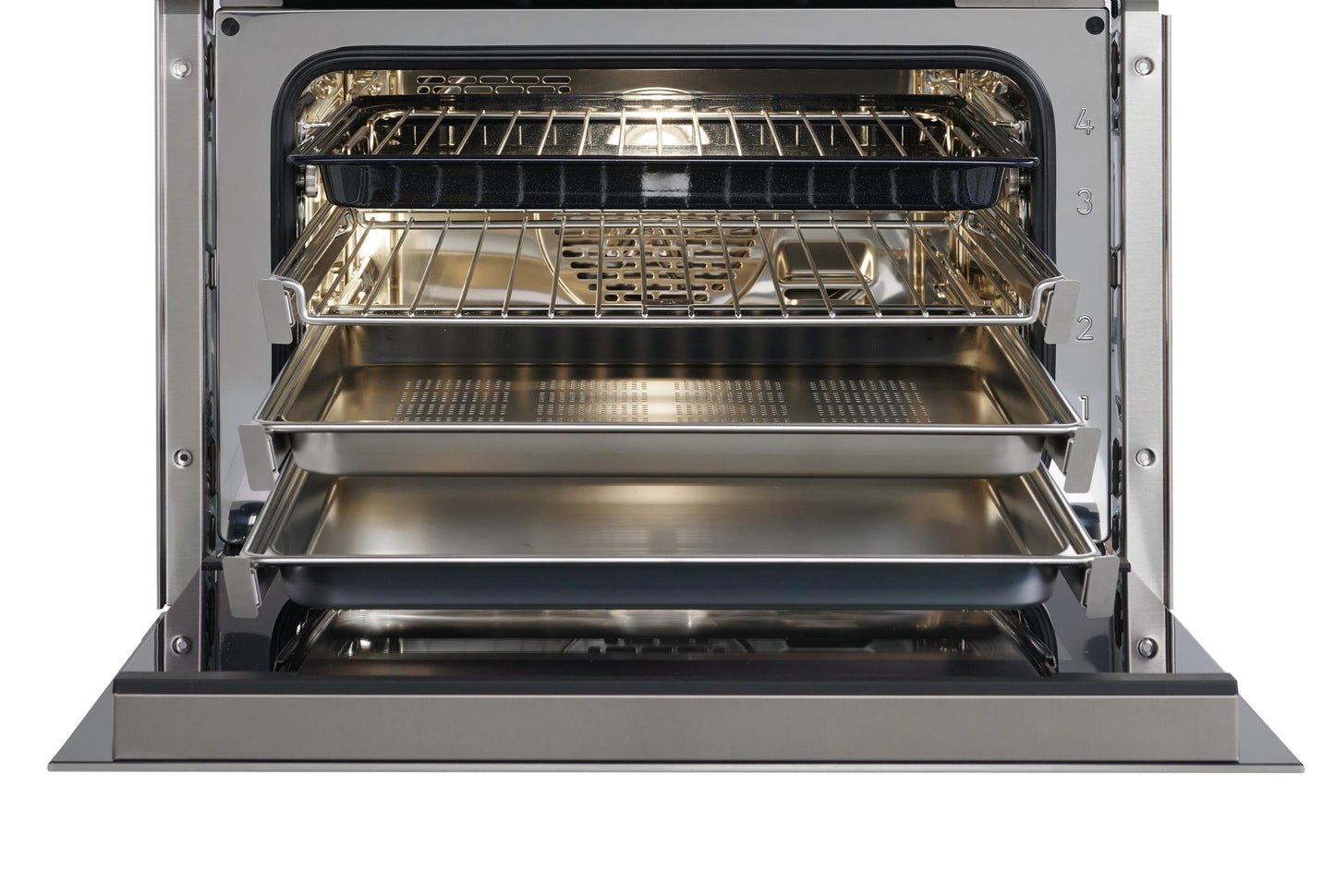 Wolf CSOP2450CMS 24" M Series Contemporary Stainless Steel Handleless Convection Steam Oven - Plumbed