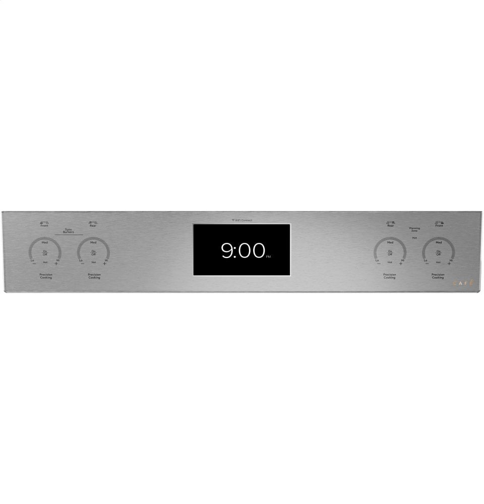 Cafe CHS900M2NS5 Café 30" Smart Slide-In, Front-Control, Induction And Convection Range In Platinum Glass