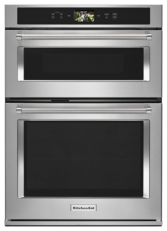 Kitchenaid KOCE900HSS Smart Oven+ 30" Combination Oven With Powered Attachments - Stainless Steel