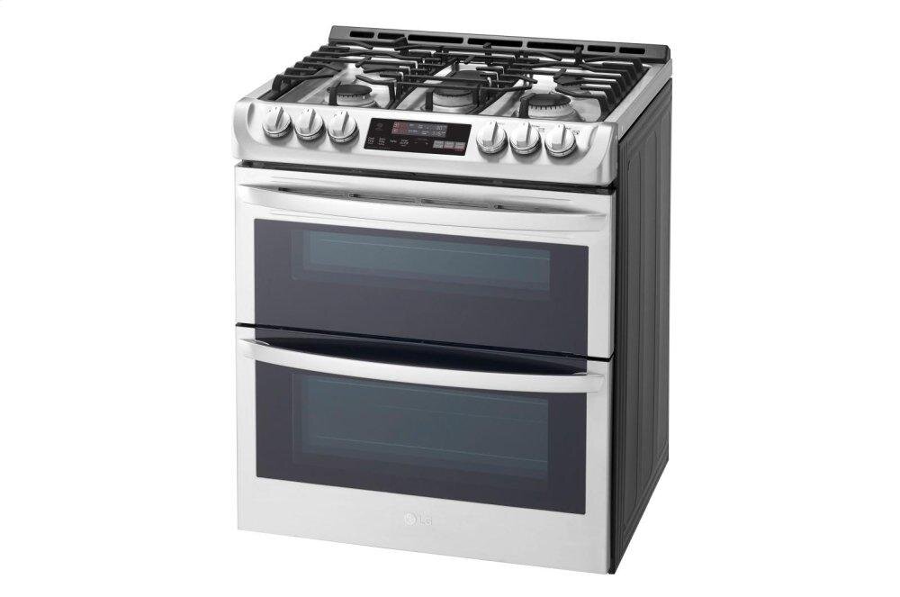 Lg LTG4715ST 6.9 Cu. Ft. Smart Wi-Fi Enabled Gas Double Oven Slide-In Range With Probake Convection® And Easyclean®