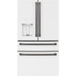 Cafe CXE22DP4PW2 Café™ Energy Star® 22.3 Cu. Ft. Smart Counter-Depth 4-Door French-Door Refrigerator