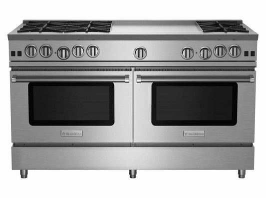 Bluestar RNB606GV2 60" Rnb Series Range With 24" Griddle