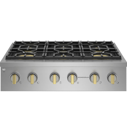 Monogram ZGU366NTSS Monogram 36" Professional Gas Rangetop With 6 Burners (Natural Gas)