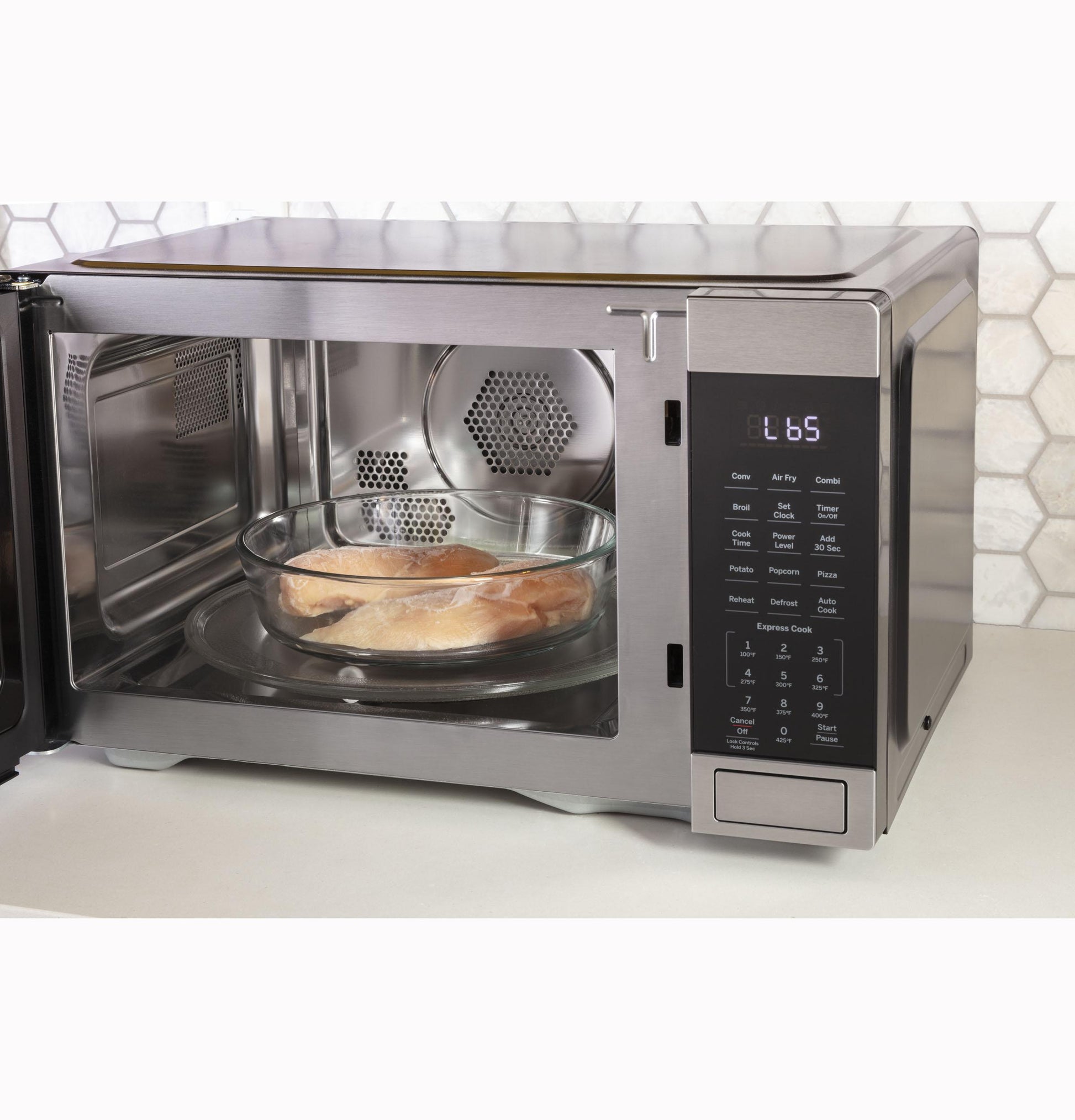 Ge Appliances JES1109RRSS Ge® 1.0 Cu. Ft. Capacity Countertop Convection Microwave Oven With Air Fry
