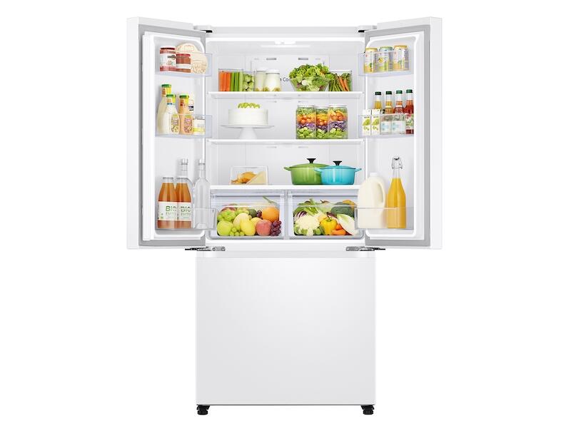 Samsung RF20A5101WW 19.5 Cu. Ft. Smart 3-Door French Door Refrigerator In White