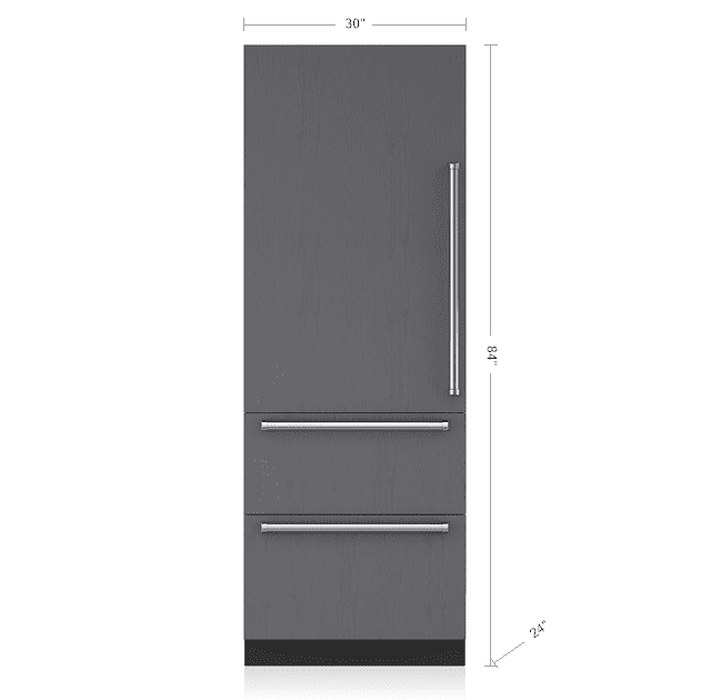 Sub-Zero IT30CILH 30" Designer Over-And-Under Refrigerator/Freezer - Panel Ready
