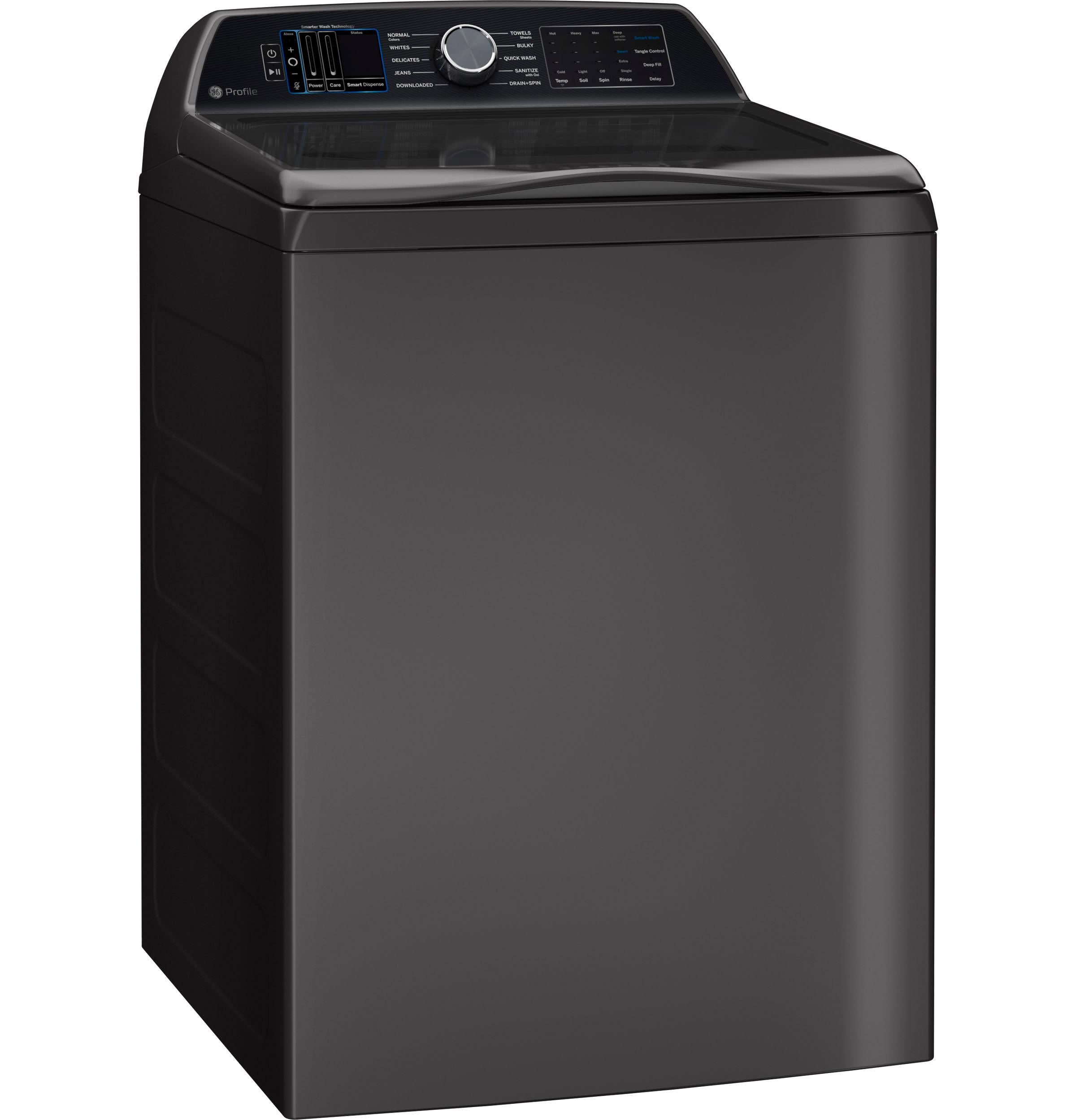 Ge Appliances PTW900BPTDG Ge Profile™ 5.4 Cu. Ft. Capacity Washer With Smarter Wash Technology And Flexdispense™