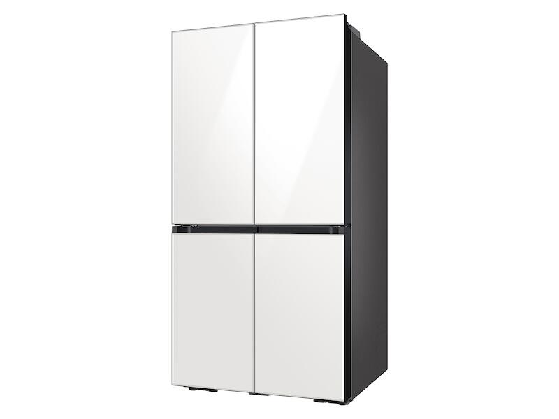 Samsung RF23A967535 W 23 Cu. Ft. Smart Counter Depth Bespoke 4-Door Flex&#8482; Refrigerator With Customizable Panel Colors In White Glass